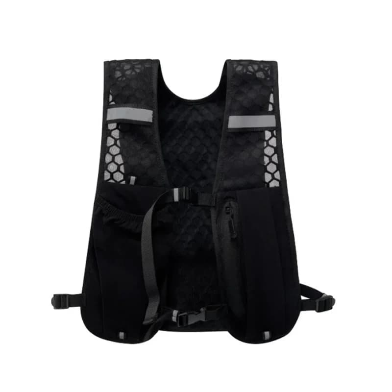2026NEW Biking Running Storage Vest Backpack Lightweight Running Vest Reflective Hydration Water Chest Pack Phone Storage Pocket