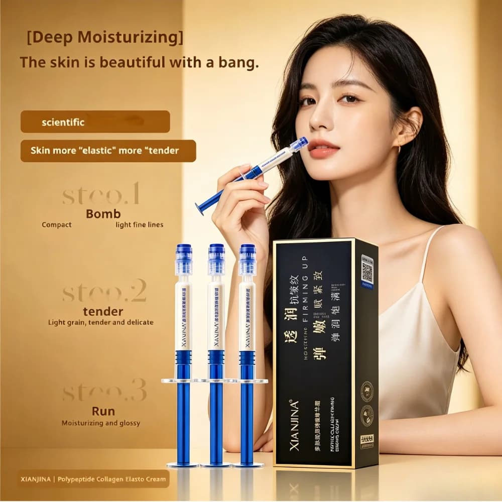 Micro Molecule Collagen Polypeptide Cream Anti Aging Formula Fades Fine Lines Improves Sagging And Maintains Facial Elasticity