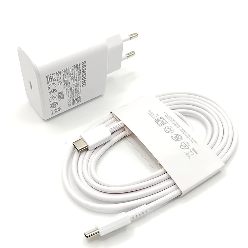 Samsung Charger 45W EU USB-C Adapter 1.8M Type C Cable For Galaxy S26 FE S25 Ultra S23 S24 S22 S21 S20 Tab S9 Plus Z Fold8 7 6 5