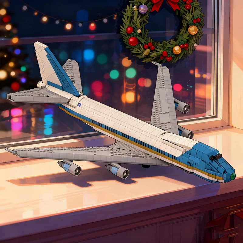2023pcs MOC Air Force One Model Building Blocks Toy Assemble Architecture DIY Festival Gifts Education Brick Creative Idea
