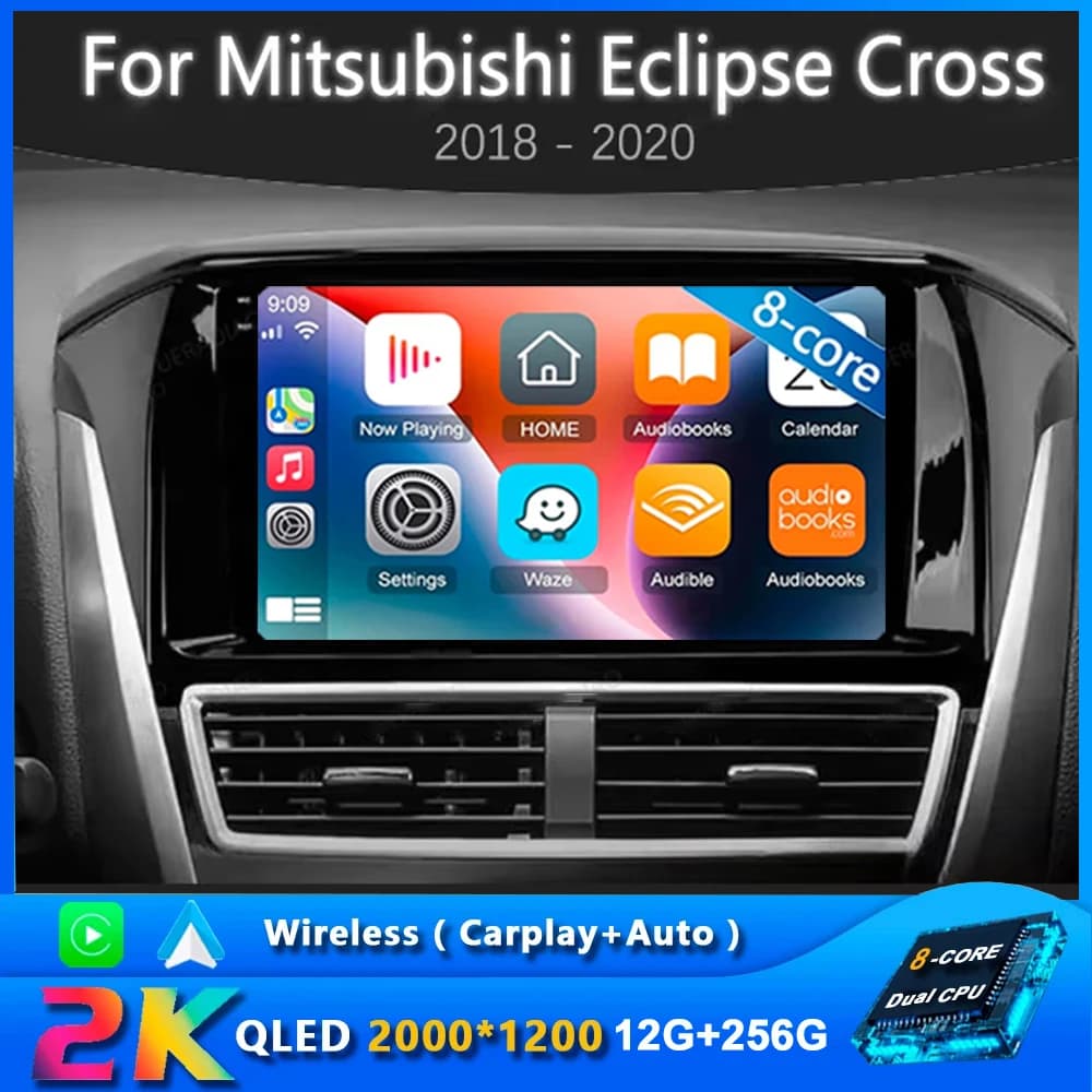 Andorid 15 Carplay Autoradio Per Mitsubishi Eclipse Cross 2018 2019 2020 Multimedia GPS Navigation 2din Stereo