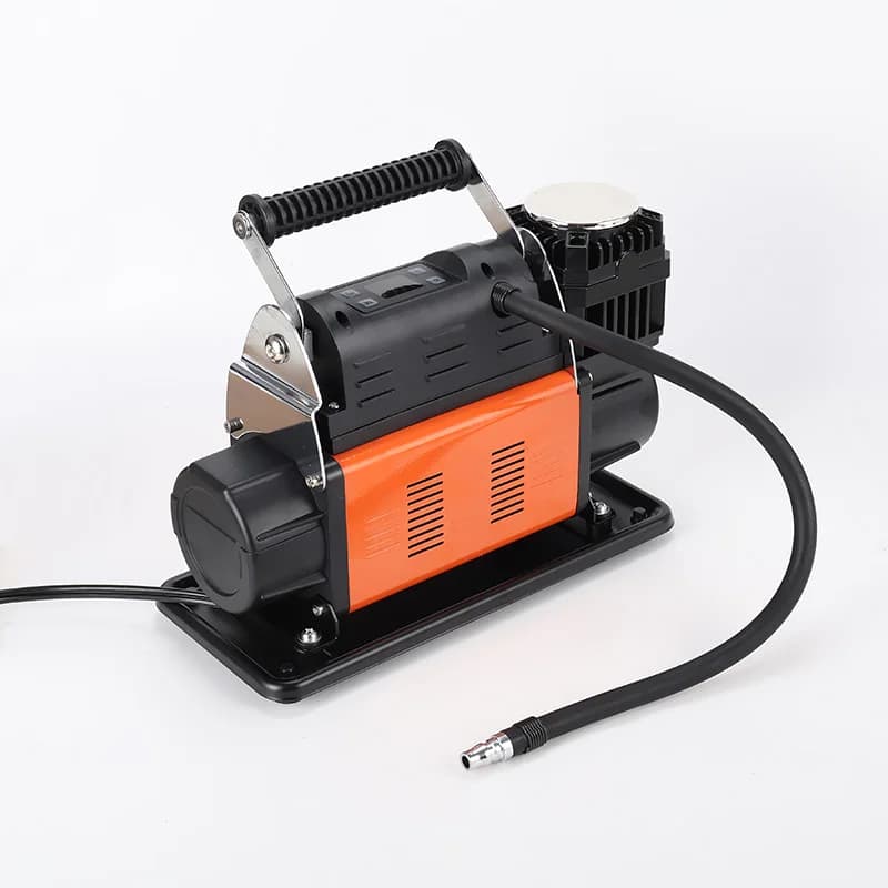 Compressore d'Aria Digitale Portatile a Doppio Cilindro 1080W 12V 150PSI Compatto per Auto e Moto in Plastica Resistente