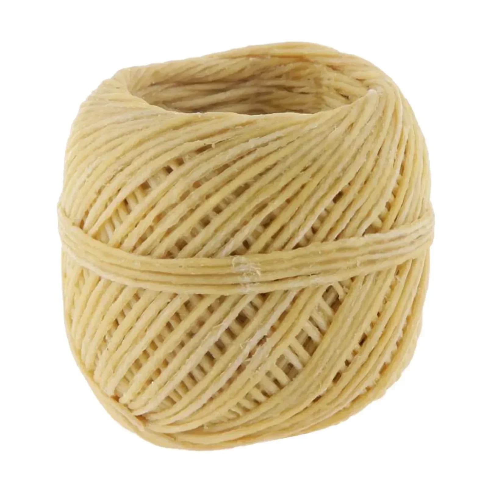 1 Roll ​Beeswax Wick Organic Hemps Wick 33 FT Well Coated Natural Beeswax For DIY Candle Stick Making Votives Tea Lights New