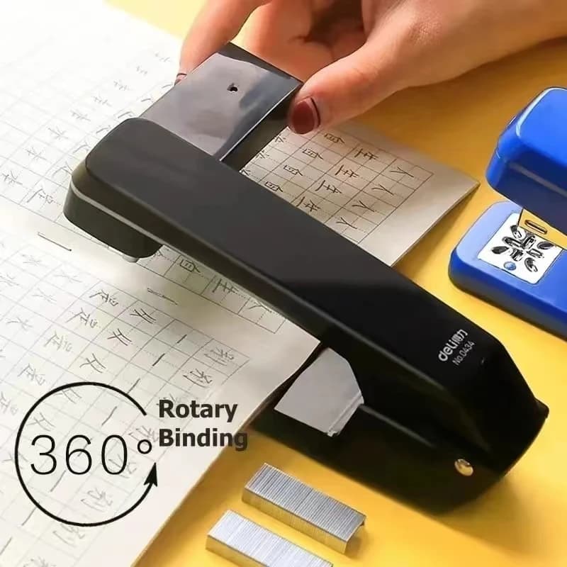 Cucitrice Rotante a 360 Gradi per 20 Fogli, Compatibile con Graffette 24/6 e 24/8, Strumento Multi-posizione per Rilegatura Libri