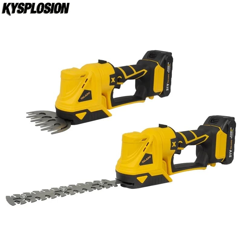 KYS 2 In 1 Brushless Electric Hedge Trimmer For Dewalt 20V Battery Cordless Lawn Mower Pruner Shears Garden Power Tools
