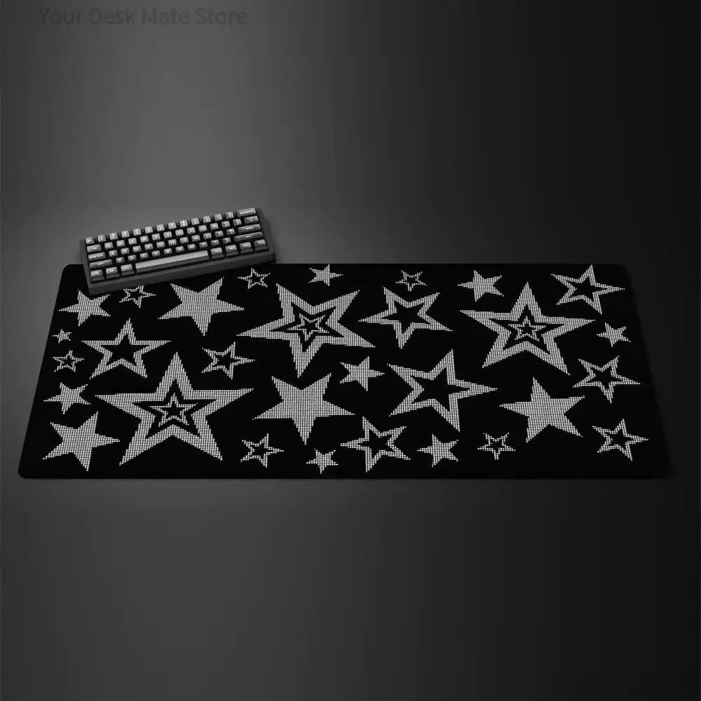 Pixel Stars Mouse Pad . Computer Accessories Office Game Table Mats Rubber Anti-slip Gaming Keyboard Mousepads Desk Pads .