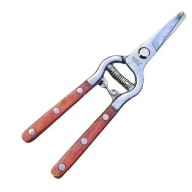 Multifunctional Tools for Powering, SK5 Stainless Steel Power Supplies with Wood Handle, Mirror Copper Scissors, Garden Flowers Baskets