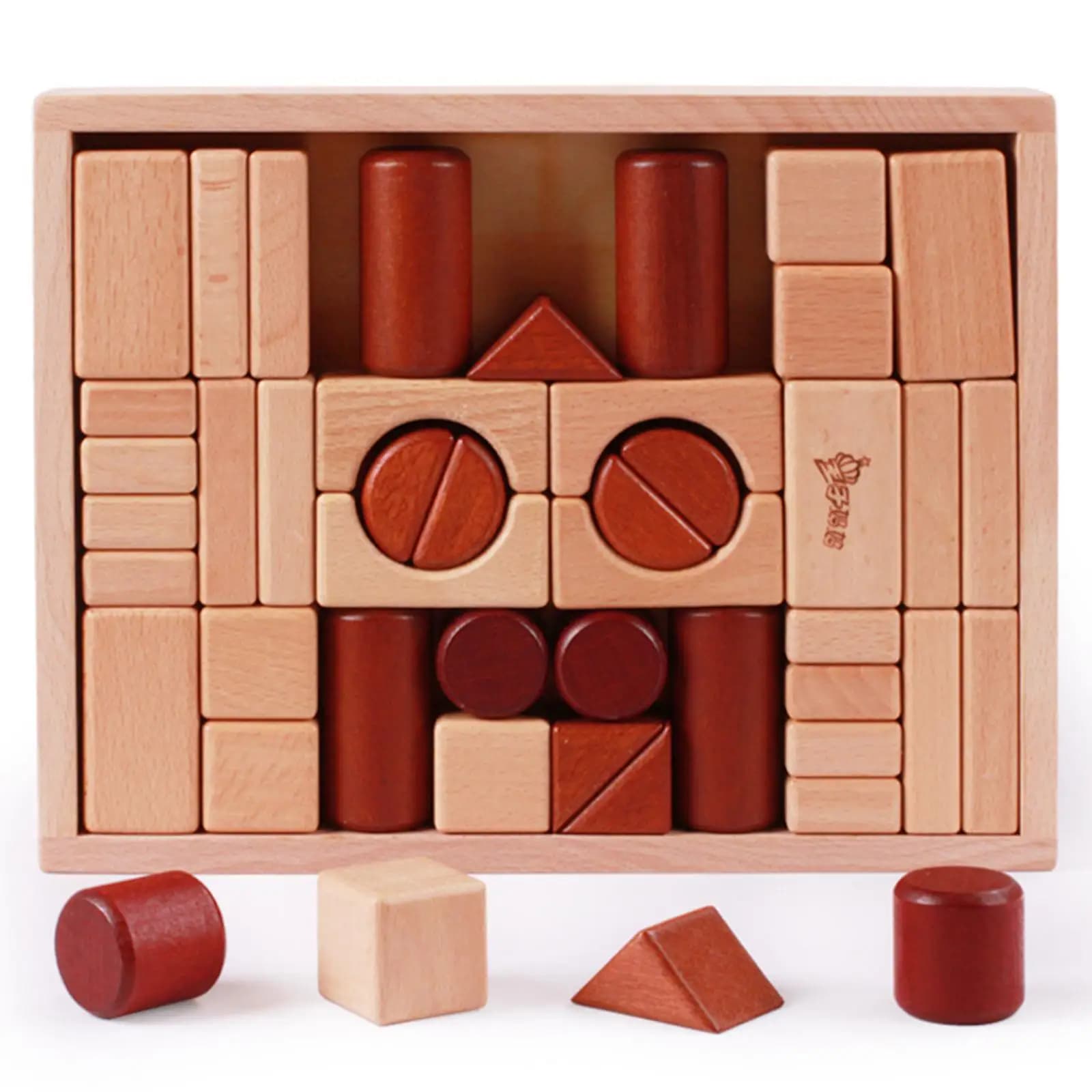 Blocchi di Costruzione in Legno, Giocattolo Interattivo Genitore-Figlio, Gioco di Costruzione per Bambini dell'Asilo, Regalo di Natale per Bambine e Bambini