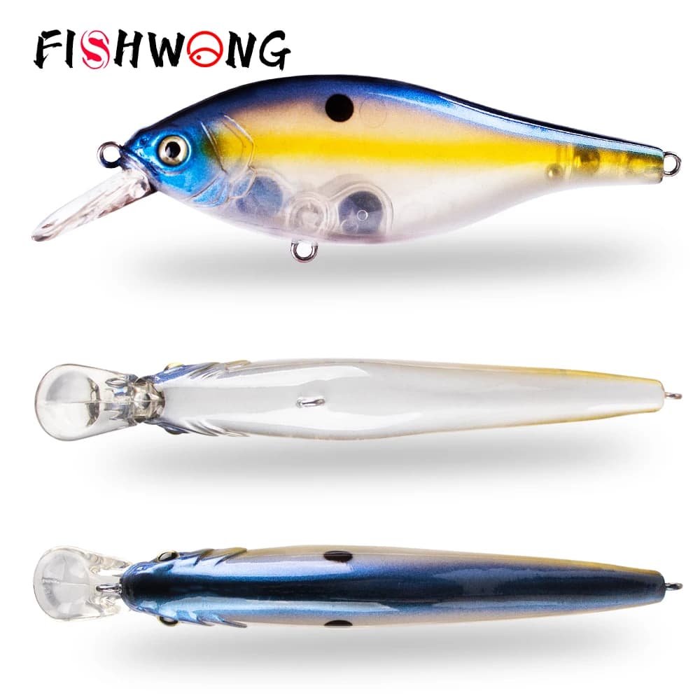 FISHWONG 2 Pz/kit Galleggiante Lavello Crankbait Richiamo di Pesca 8 CENTIMETRI 10G/12G Artificiale Esca Dura Minnow Crankbait richiamo Per Bass Pike richiamo