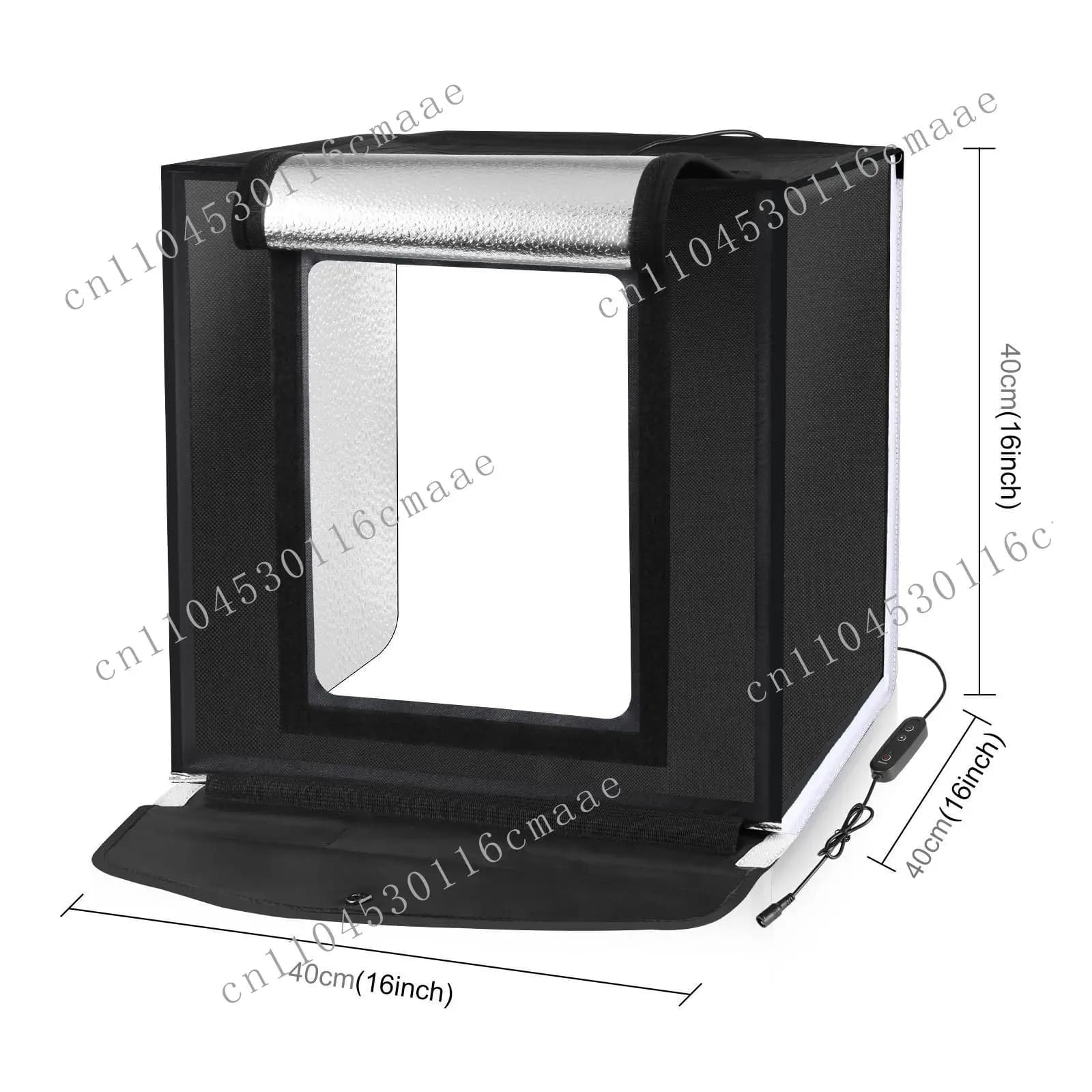 40cm All-in-One Smartphone Photography Portable Studio Photo Shoot Box Studio Kit LED Light Box