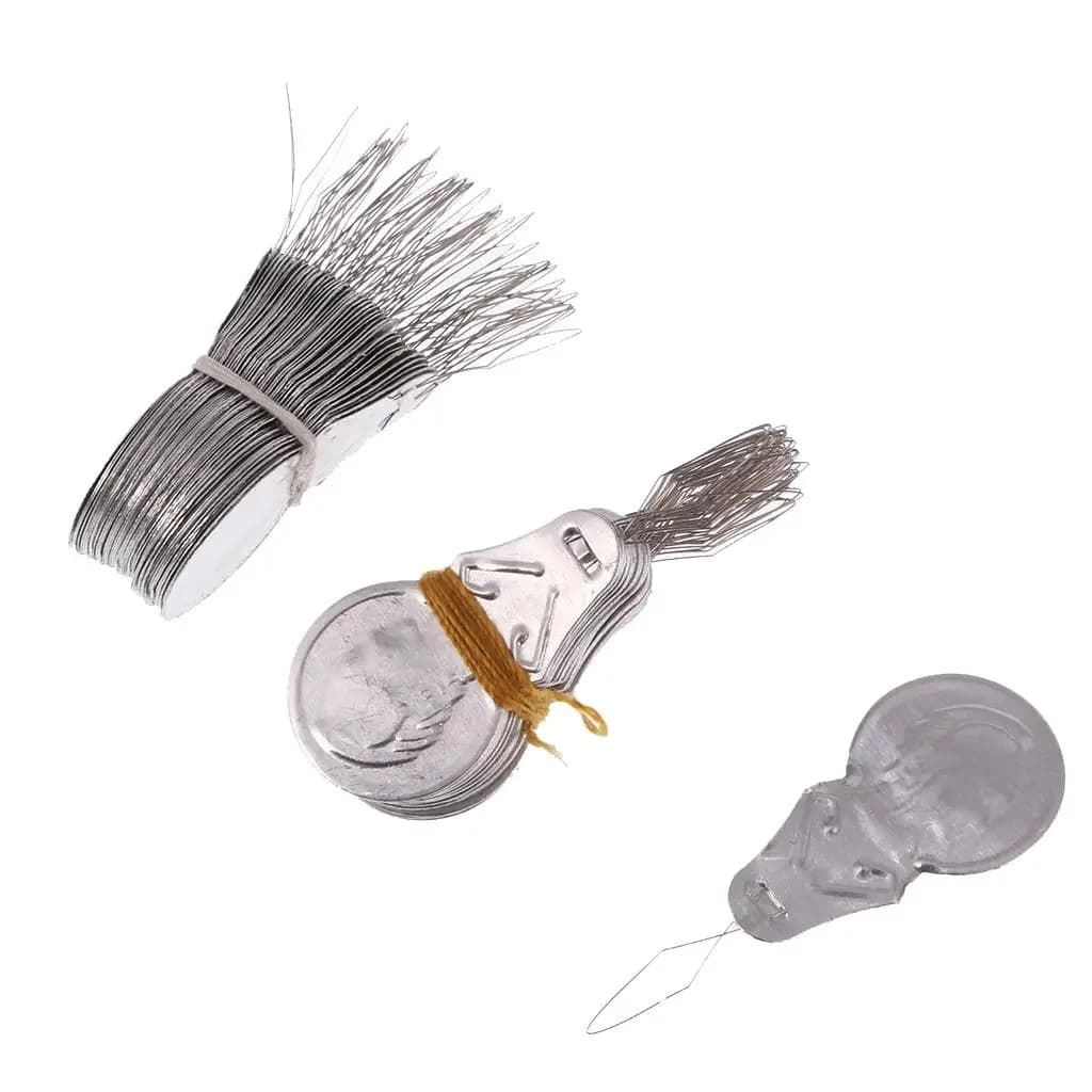 Infilatore per Aghi in Alluminio da 4,5 cm, Dispositivo Efficiente per Infilare il Filo per Cucito a Mano e Lavori di Ricamo