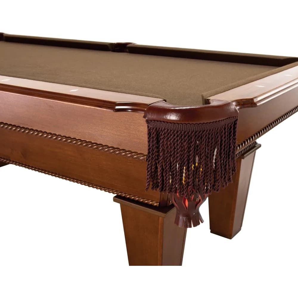 7.5 Foot Billiard Table Pool Table with Accuslate Surface K66 Bumpers Oak Finish Includes Cues and Balls