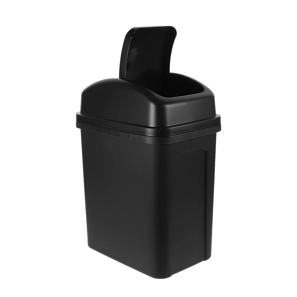 Cestino per Rifiuti in Plastica con Coperchio a Battente, Design Salvaspazio, per Bagno, Camera da Letto, Cucina, Soggiorno, Hotel