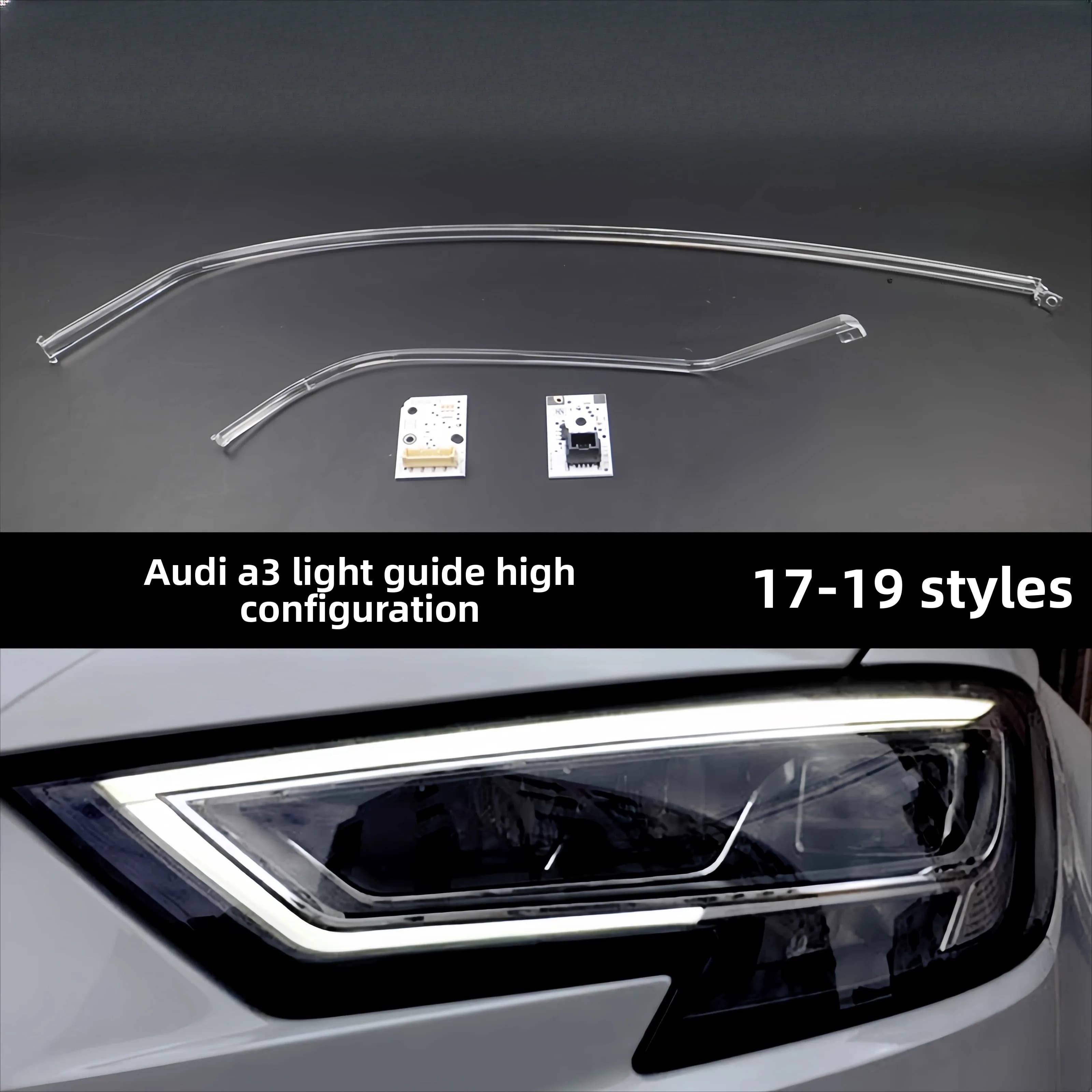 Per il 2017-2019 Audi A3 high-end LED faro di marcia diurna modulo sorgente luce angel eye barra guida luce tubo faro