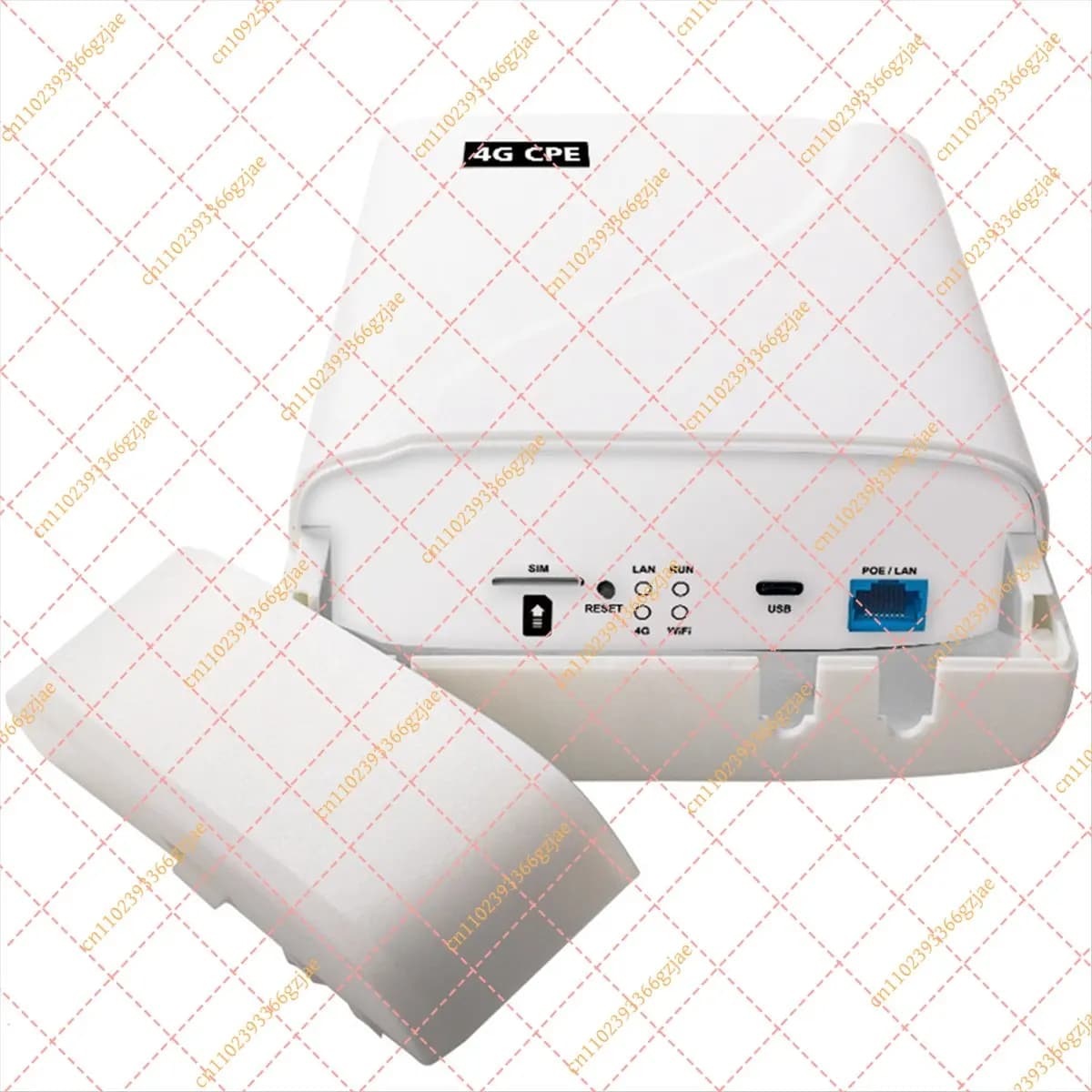 Persevering- Waterproof Outdoor 4G CPE Wifi Router 300Mbps Wireless to Wired 4G Wireless Router Wifi Repeater POE Power US Plug