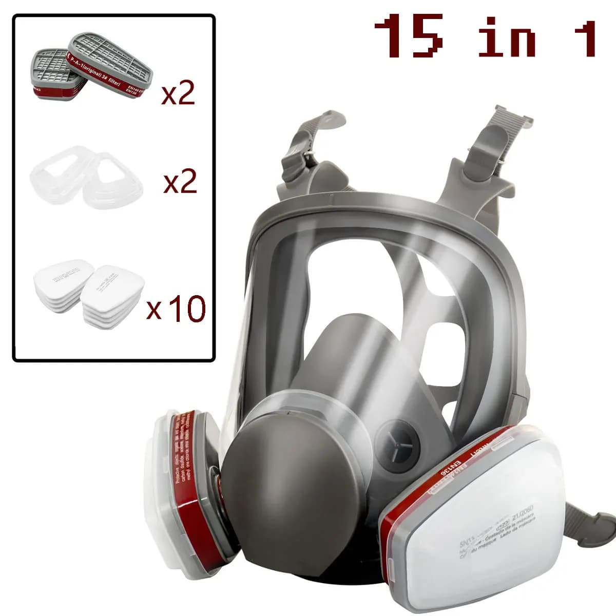 Shipping from United States 6800 Full Face Gas Gas Mask Large Reusable Gas Powder Breather Paint Sprayer Chemical Wood Processing