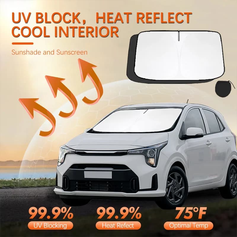 For KIA Picanto import Car Sun Viso Front Window Windshield Sunshade Heat Insulation Summer Sun UV Protection Auto Accessories