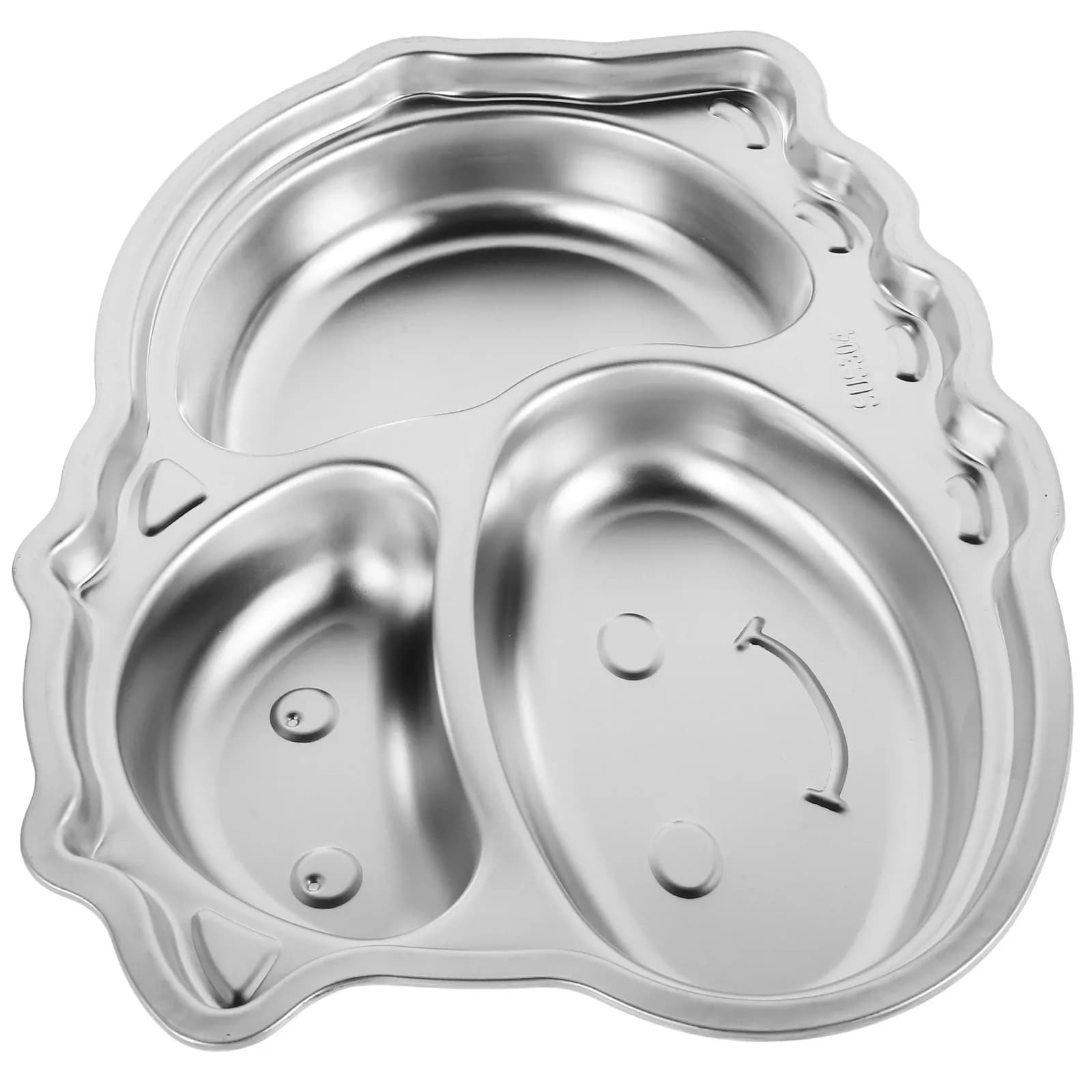 Food Storage Containers Dinner Tray Divided Plate Stainless Steel Plates