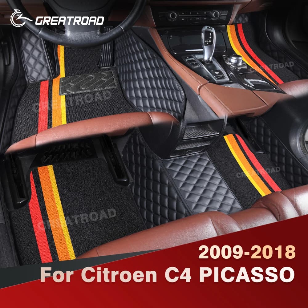 For Citroen C4 PICASSO 2009-2018 Double Layer Car Mats Personalized Car Car Cap Cover Interior Accessories
