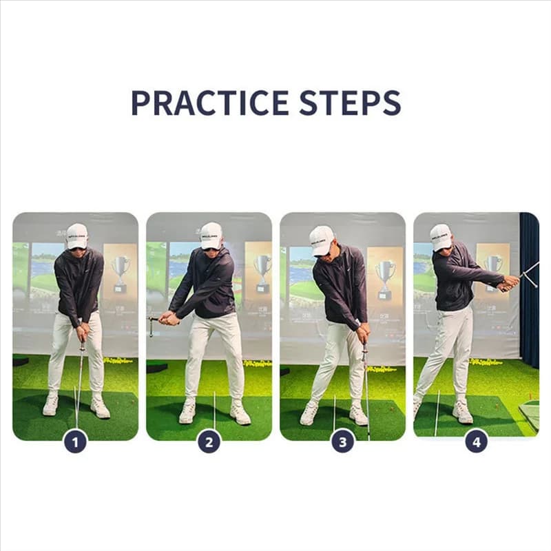 ABHS-Golf Swing Trainer Putting Practice Training Aids Golf Ball Correzione della postura Swing Stick Forniture da golf