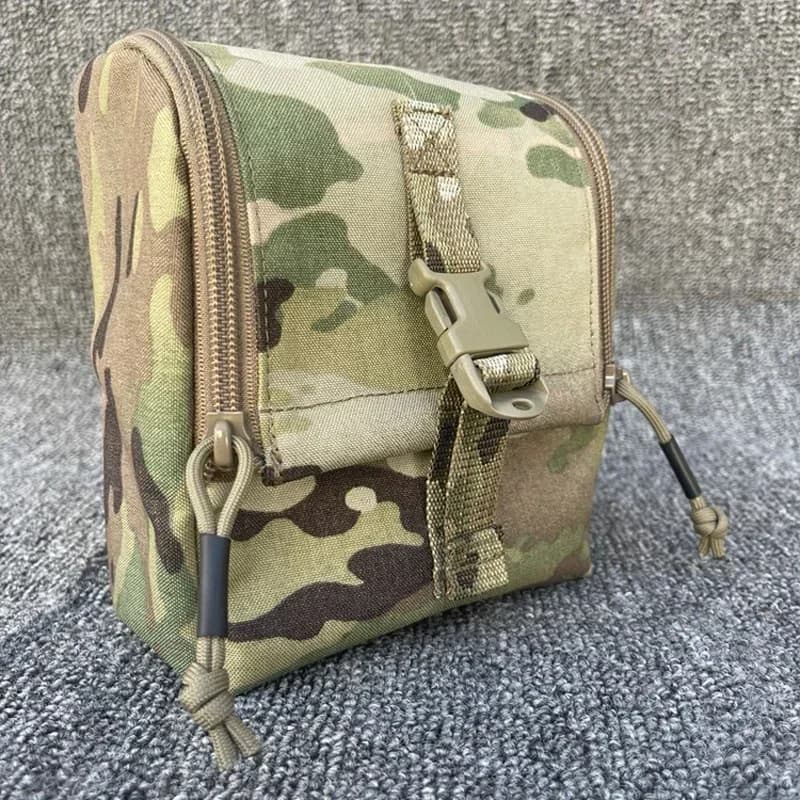 Tactical NVG Pouch Airsoft Molle Night Vision Goggles Battery Pouch Multicam 500D Medical Storage Bag Gear