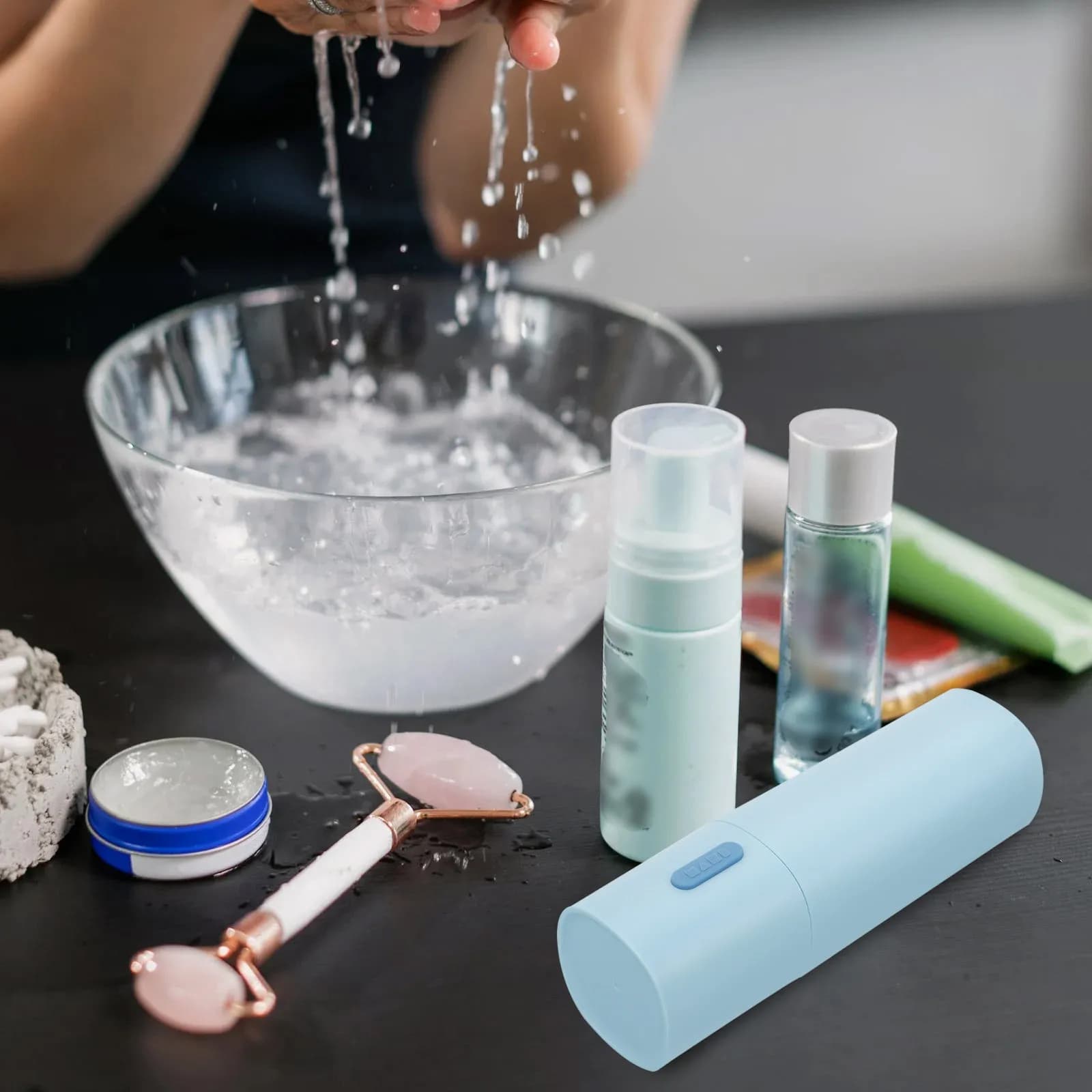1 Pezzo Custodia Porta Spazzolino da Viaggio, Contenitore Portatile in Plastica per Spazzolino e Dentifricio, Bicchierino Compatto Leggero con Coperchio Sigillato