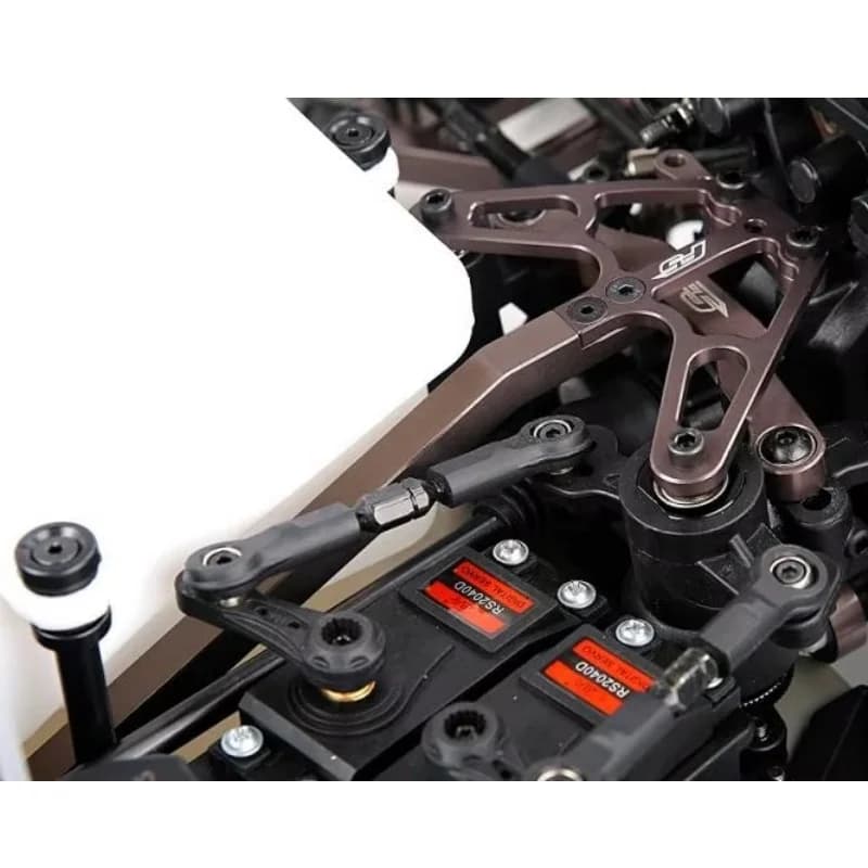 Supporto piastra di copertura del telaio dello sterzo anteriore in lega CNC per 1/5 On Road RC Car ROFUN F5 MCD RR5