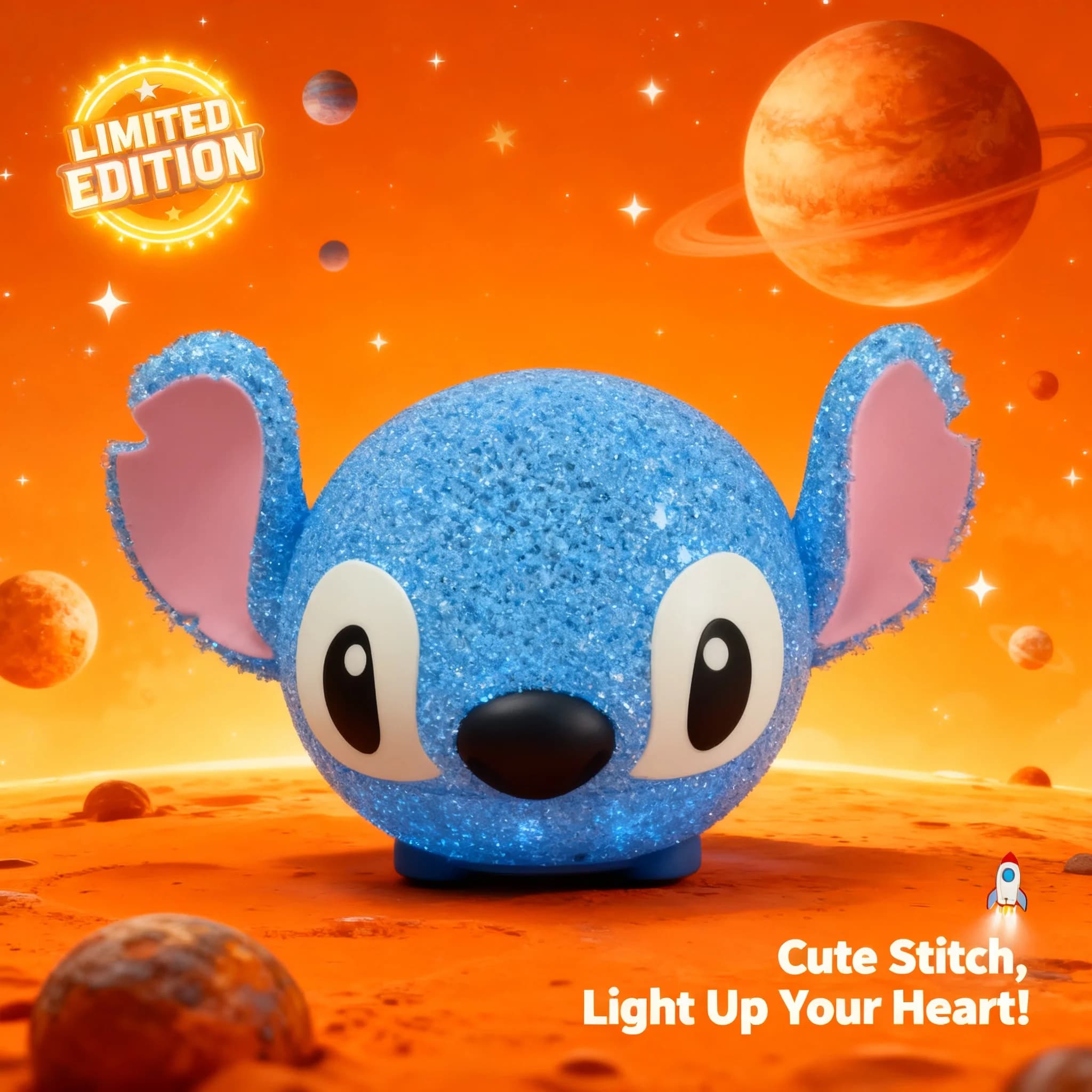 Luce notturna con proiezione di particelle 3D di Lilo e Stitch, lampada da lettura creativa a forma di cartone animato per bambini, regalo per la decorazione della camera da letto dei bambini