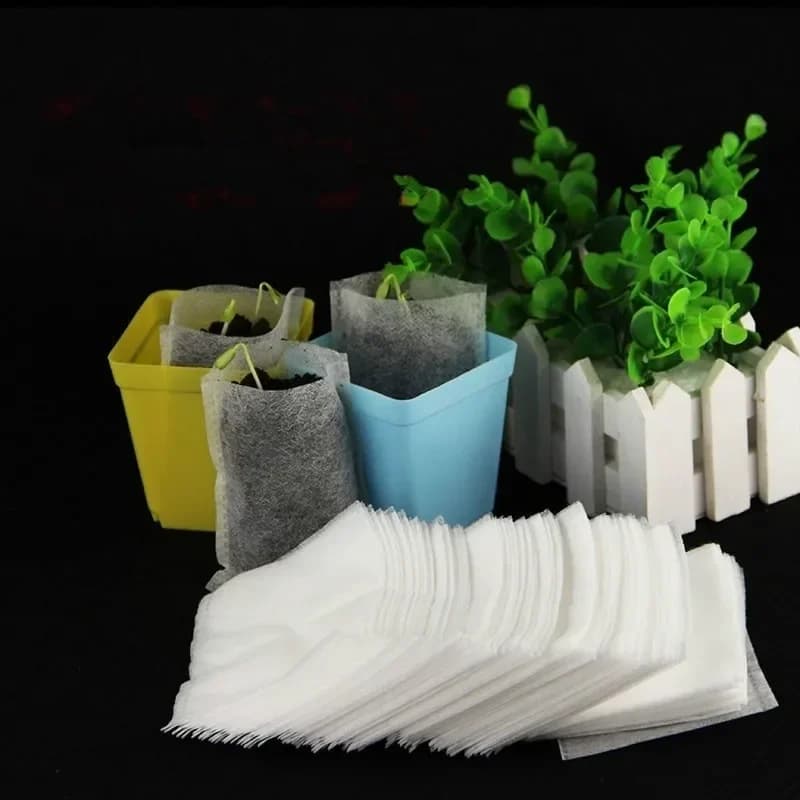 2026 100pcs Eco-Friendly 8*10cm Fabric Planting Bags Seedling Nursery Pots Grow Bags Gardening Supplies