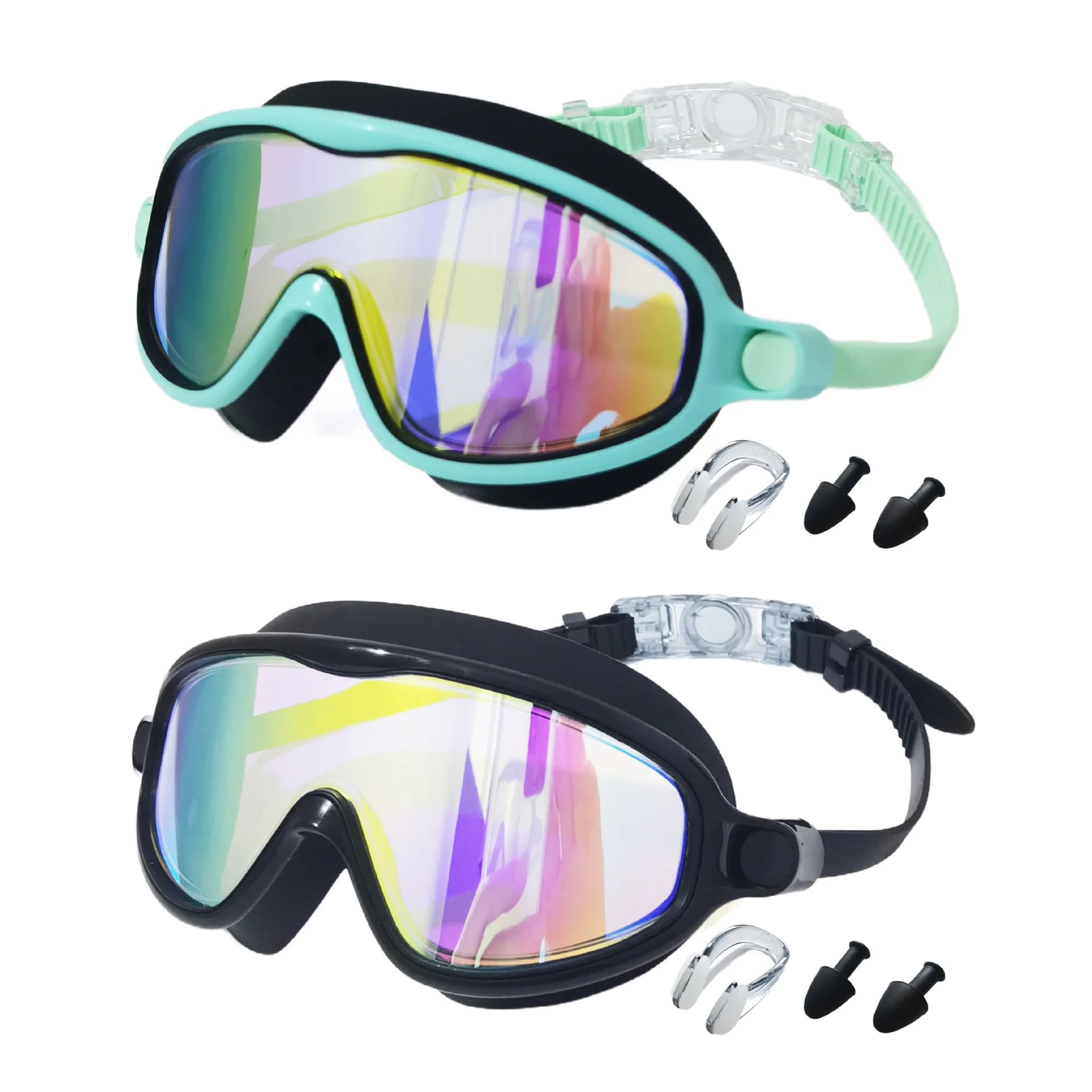 Swimwear for children Boys and girls Hd Swimwear with large frame waterproof galvanic and anti-fog Accessories for swimming