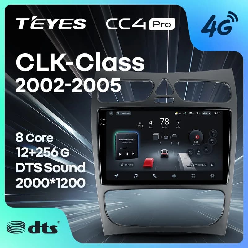 TEYES CC4 PRO Per Mercedes Benz CLK Classe C209 A209 2002 - 2005 CarPlay Radio Multimedia Stereo Car play Auto 2DIN Autoradio