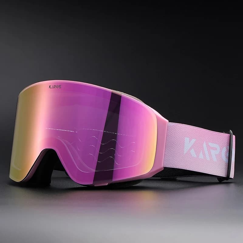 Karos Double Layer Anti-Fog Skiing Goggles Men Women Flip-Top UV400 Protection Snow Snowboard Sports Glasses Best New Year Gift