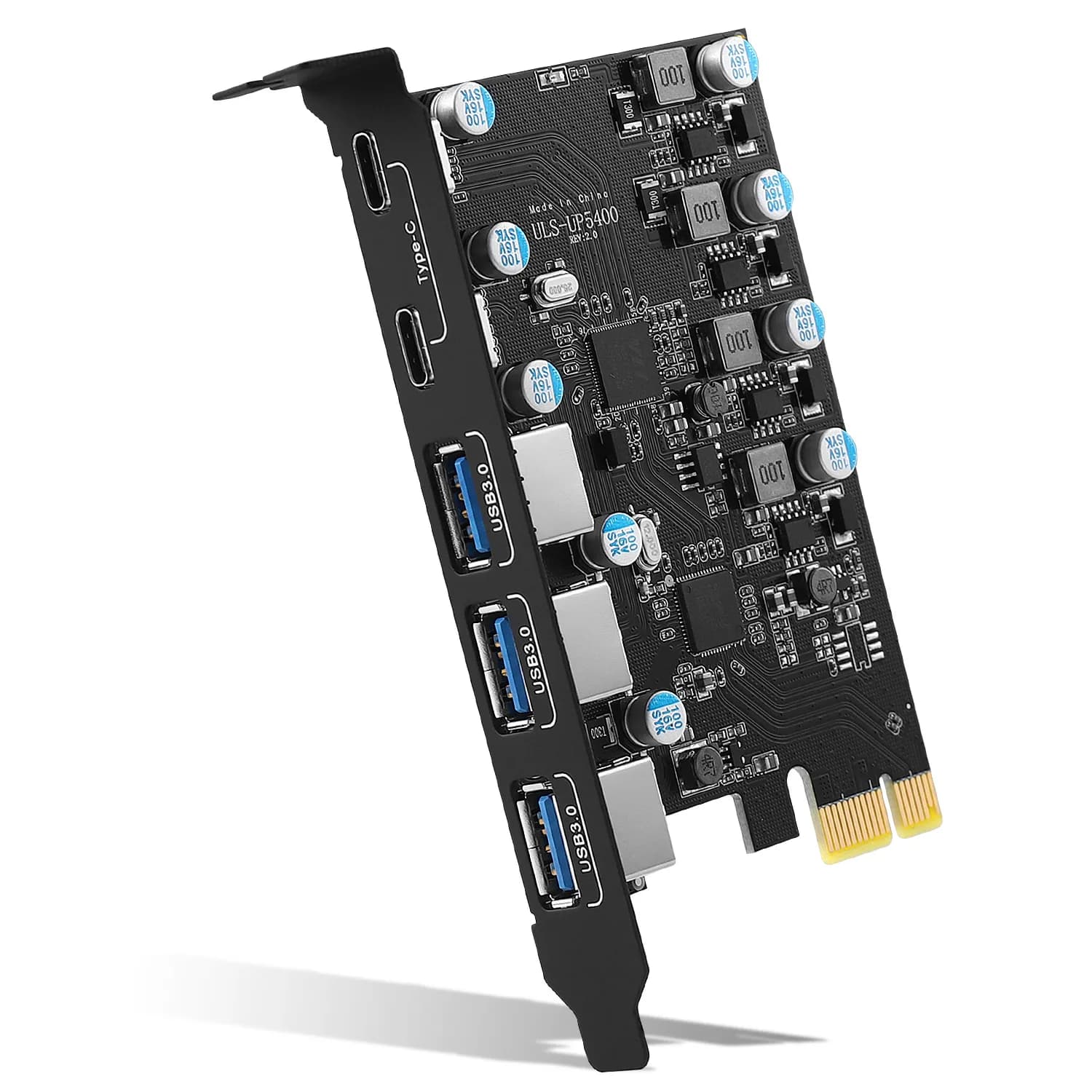 Hub PCIE USB 3.2 Gen1 USBC 5 Gbps Card PCI Express USB 3.0 PCI-E Adapter USB3.0 Multiplier USB Controller3 3.1 Add to Card