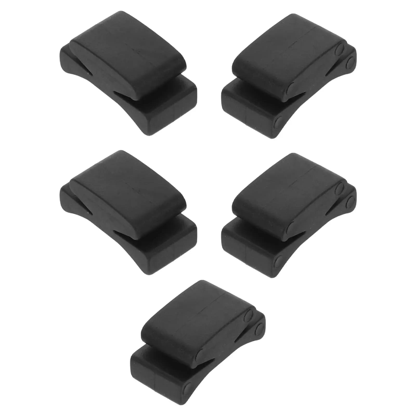 Set di 5 Portaplettro in Gomma Antiscivolo per Chitarra, Clip Portatile per Conservazione e Organizzazione Plettri per Basso, Chitarra Acustica, Elettrica e Ukulele
