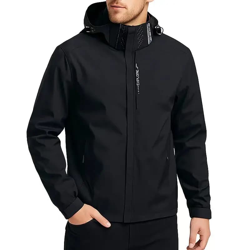 Impermeabile da uomo impermeabile da esterno Giacche leggere Cappotto con cappuccio Giacca antivento da escursionismo Arrampicata Sport Casual Streetwear