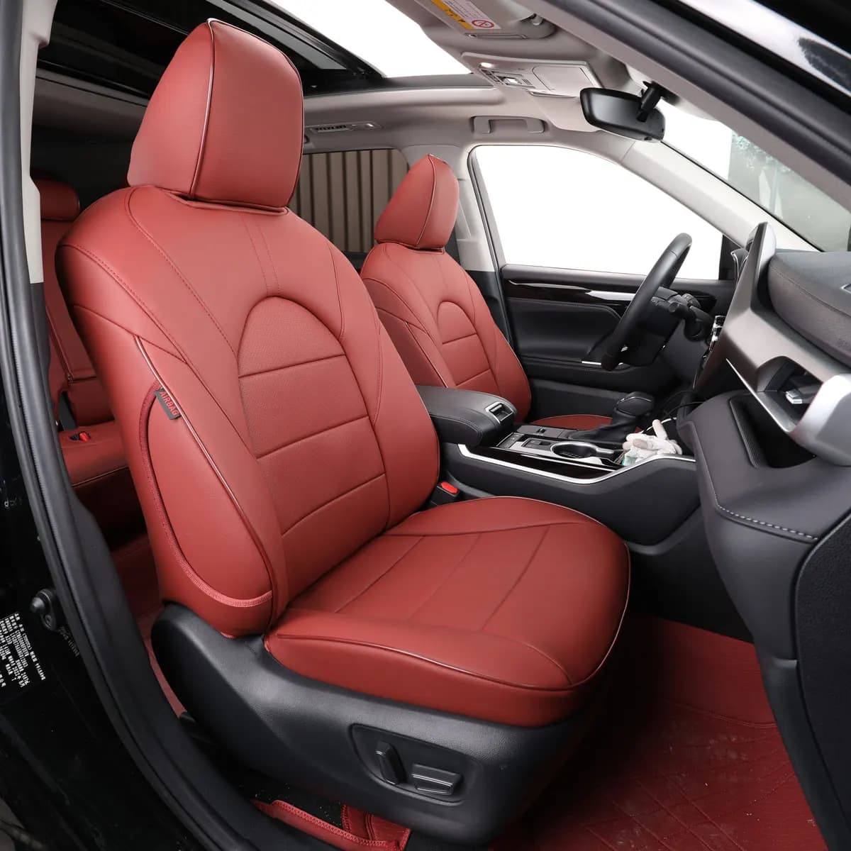EKR Highlander Car Seat Covers Custom Fit Toyota Grand Highlander 2014-2026 XLE/Limited/Platinum 7 Seats Waterproof Full Set Seat Protector