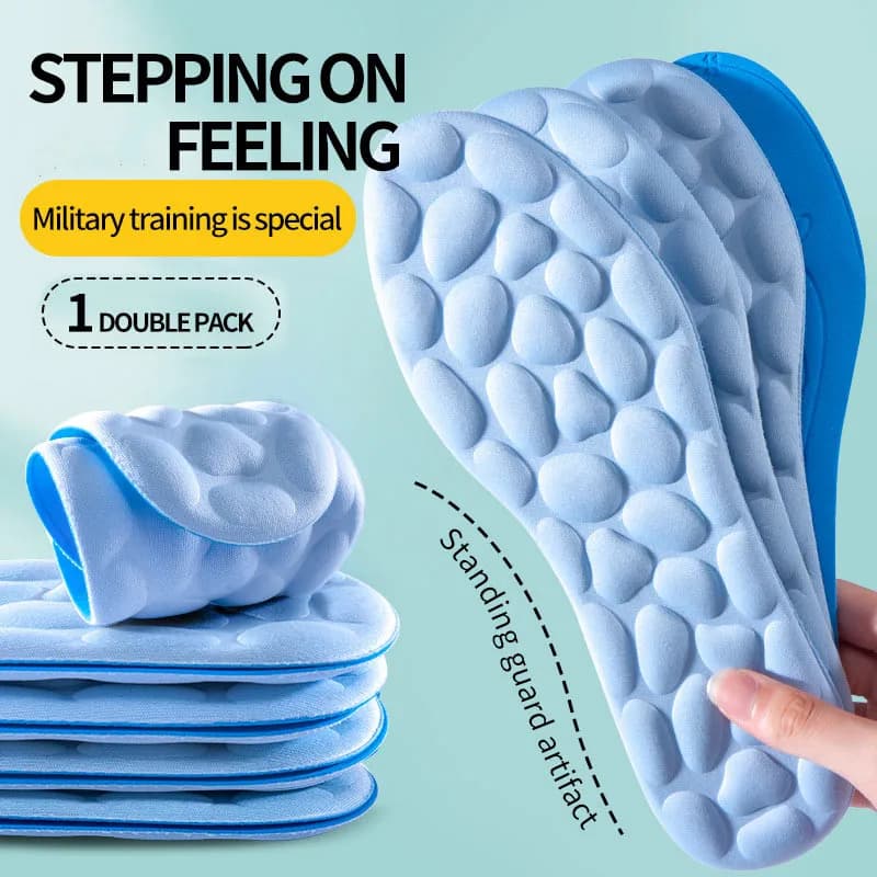 Soletta Massaggiante per Piedi, Traspirante e Confortevole, in Memory Foam, per Uomo e Donna, Soletta Sportiva