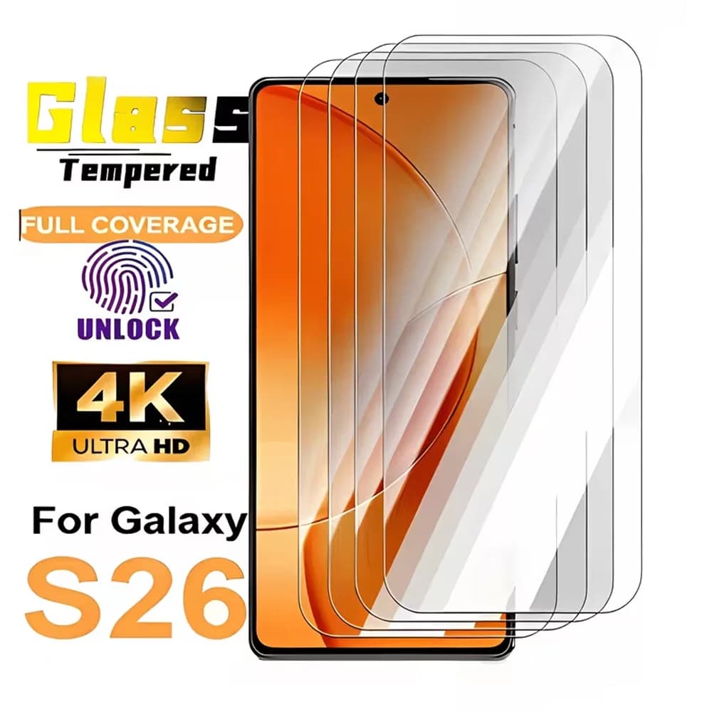 1-4PCS Protezione Schermo HD per Samsung S26 Ultra S26 Plus S26 S25 Edge S25 Plus S24 Ultra S24 S23 Vetro Temperato per Samsung S26