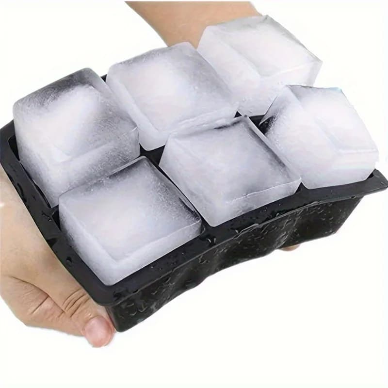 4/6 Griglia Grande Vassoio di Ghiaccio Stampo Gigante Jumbo Grande Silicone di Grado Alimentare Cubo di Ghiaccio Vassoio Quadrato Stampo FAI DA TE Ice Maker vassoio per cubetti di ghiaccio