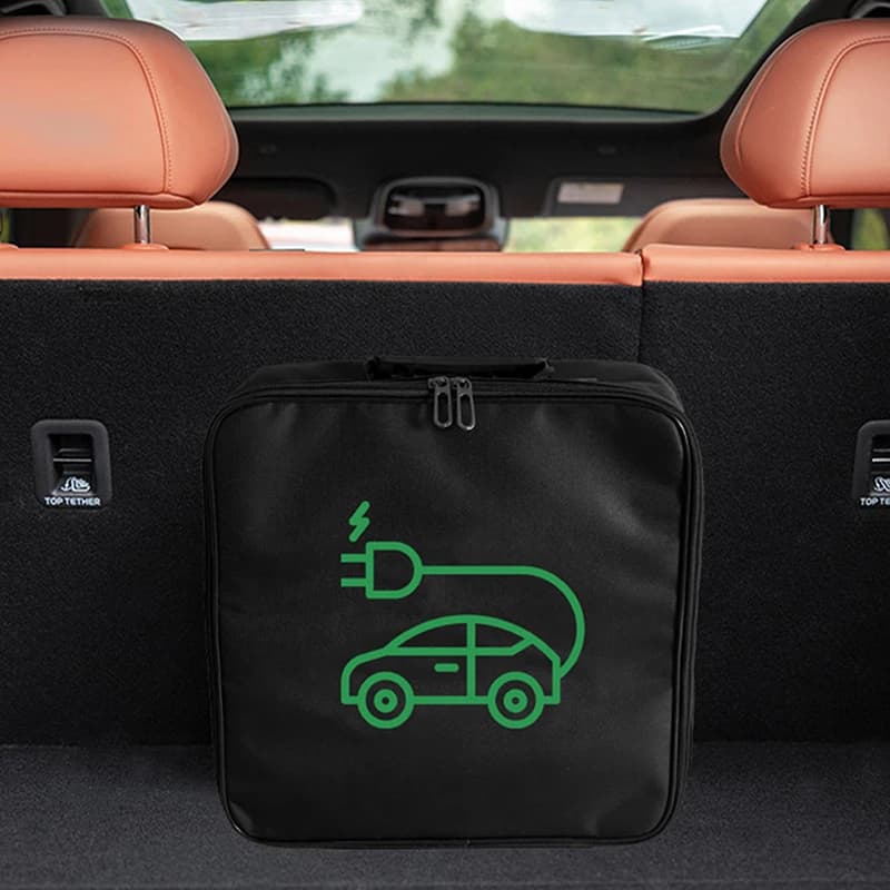 Borsa per cavi di ricarica per veicoli elettrici Borsa per cavi per caricabatteria per auto Organizzatore per bagagliaio automatico Borsa per cavi per caricabatterie impermeabile