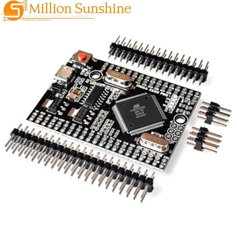 Mega 2560 PRO MINI 5V (Embed) CH340G ATmega2560-16AU con pinheader maschio compatibile con Arduino Mega 2560