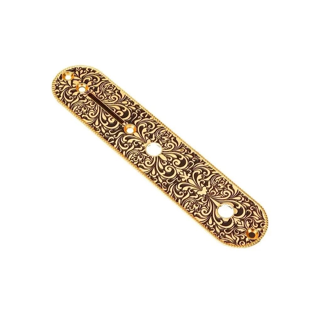​Metal ​Electric Guitar Control Plate​ 160*34.2mm ​3.7mm/8.6mm Diameter Pot Holes​ For ​Telecaster Control Plate​