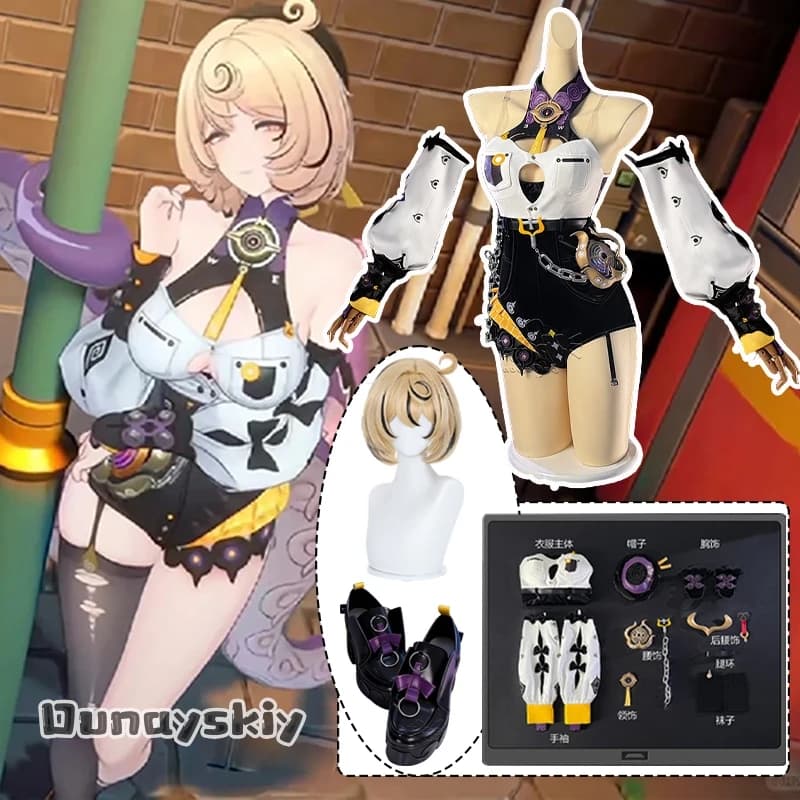 Gioco ZZZ Nuovo Yidhari Costume Cosplay Zenless Zone Zero Halloween Travestimento Costume da donna {Amanda Cos}XS-2XL Ruolo Slinky Outfit Set