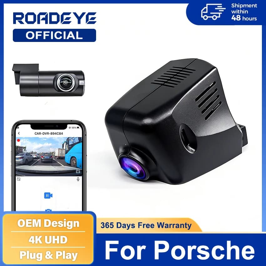 Plug and play Car DVR Dash Cam Camera Video Recorder For Porsche Panamera 970 Cayenne 958 718 982 Macan 95B 911 991,4K DashCam