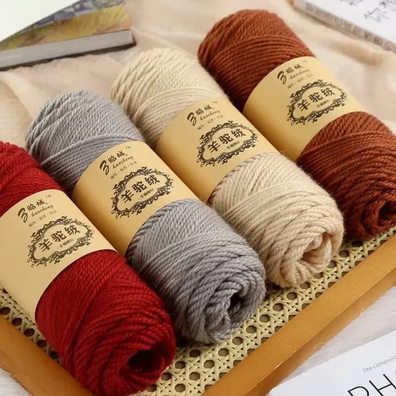 Filato di cotone latte 100g per lavoro a maglia, filato acrilico per uncinetto, per realizzare bambole, maglioni, borse, coperte e pantofole.