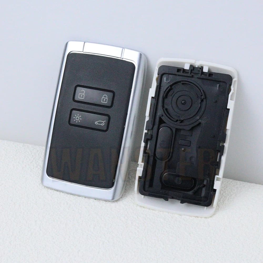 4 Bottons Car Card Key Case Fob Shell Housing per Renault Koleos Captur Megane 4 clio Scenic Talisman Arkana per Dacia Sandero