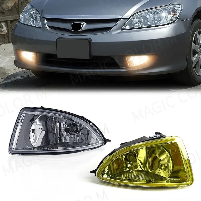 For Honda Civic 2004 2005 Fendinebbia Daylight Light Faro Alogeno bumper Auto Front Light Group Switch Wire 12v