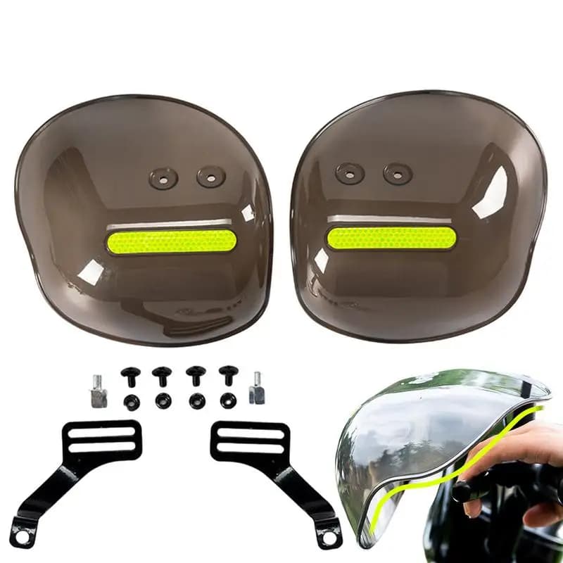 Parabrezza per protezione delle mani del veicolo elettrico Parabrezza per manubrio del motociclo Parabrezza antipioggia con striscia riflettente notturna
