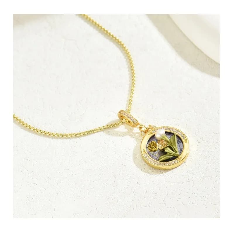 Nuova Collana da Donna Personalizzata con Design Floreale e Diamanti, Catena per Clavicola di Alta Gamma
