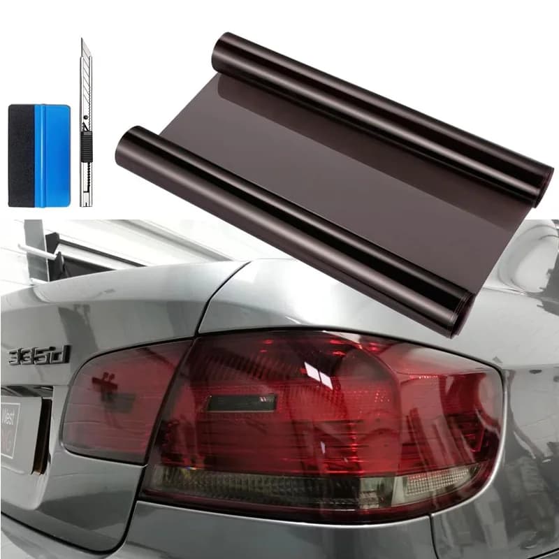 Faro dell'auto Fanale posteriore Pellicola tinta Autoadesiva Fumo Fendinebbia Pellicola vinilica Foglio Camaleonte Adesivo Avvolgere Spatola e taglierina